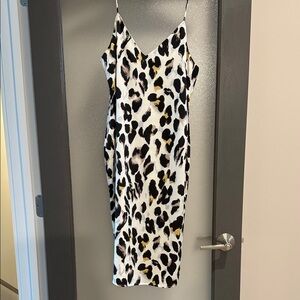 superdown Animal Print Midi Dress